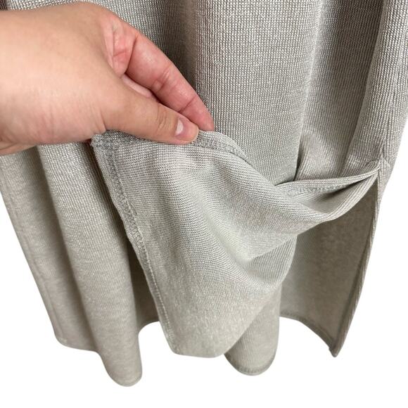 Vintage 90’s Scoop Neck Slip Midi Belted Chain Silver Dress Size 8 by K Studio - Picture 13 of 16